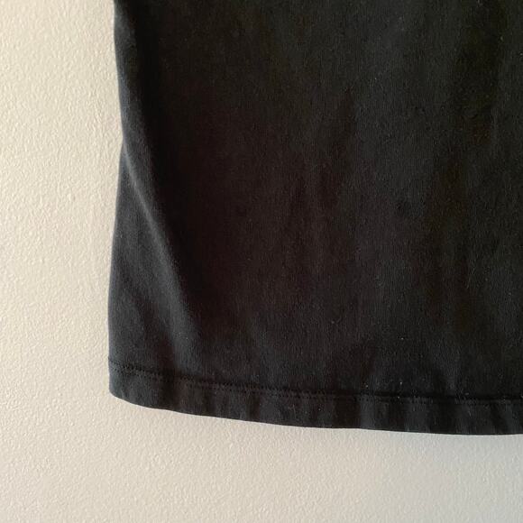 Farm Rio Black "Dress In Happiness" Colorful Graphic T-Shirt Women's size Small - Picture 5 of 10